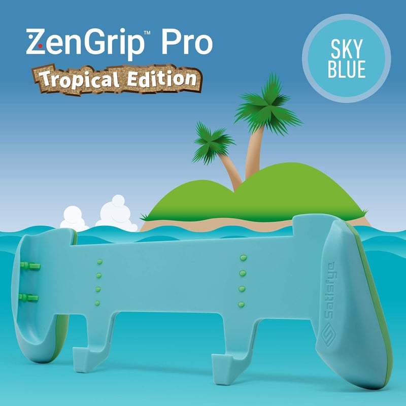 Satisfye - ZenGrip Pro Gen 3 OLED, Switch Grip Comfortable & Ergonomic, Joy Con & Switch Control - Blue - Image 3